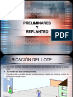 Replanteo y adecuación de lote