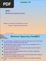 Topics: Minimum Spanning Trees