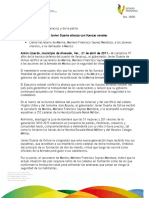 21 04 2011 - El gobernador Javier Duarte de Ochoa, se reúne frente a jóvenes de la Marina Armada, con el Secretario de Marina.