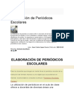 Elaboración de Periódicos Escolares