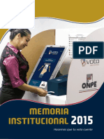 Memoria Anual 2015 - Oficina Nacional de Procesos Electorales - ONPE