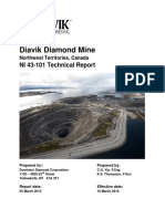2015 Diavik Diamond Mine Technical Report