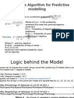 Naive Bayes Algorithm for Predictive Modelling
