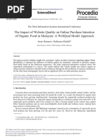 Download The Impact of Website Quality on Online Purchase Intention of Organic Food in Malaysia A WebQual Model Approach by MohsinRaza SN328737016 doc pdf