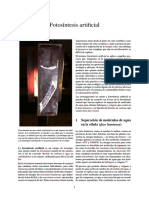 Fotosíntesis Artificial PDF