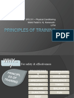 Principle of Training