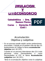 Acumulación y Litisconsocio