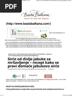 Sirce Od Divlje Jabuke Za Mršavljenje Recept Za Jabukovo Sirce