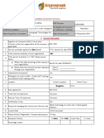 Candidate Assessment Summary