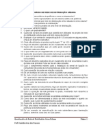 Questionário Rede Distribuição Aérea Urbana