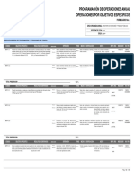 Objetivos Específicos y Operaciones - POA 2016 PDF