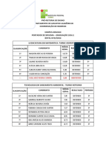 Portador de Diploma - Edital 25-2016 Aracaju