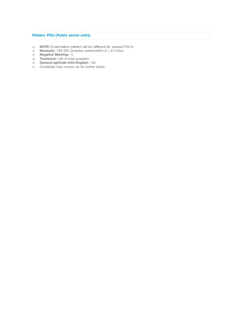 PSU Exam Pattern Overview | PDF | Language Arts & Discipline | Foreign ...