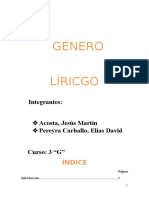 GÉNERO lirico