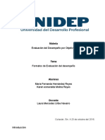 Formatos de Evaluación Del Desempeño