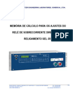 Roteiro de Ajustes Sel-351 PDF