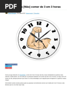 3 Razões Para Não Comer de 3 Em 3 Horas