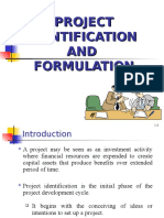 Project Identification and Formulation