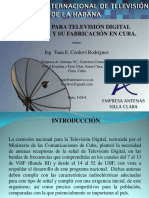 3er Ftvd2015 Empresa Antenas Villa Clara Antenas para Televisión Digital Terrestre y Su Fabricación en Cuba