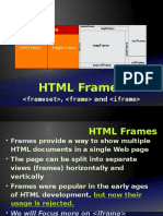 HTML Frames:, and