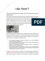 Lectura 7 Alguien Dijo FOREX