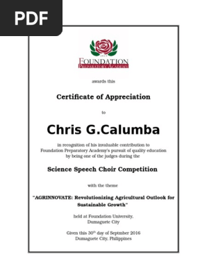 certificate of appreciation sample for judges