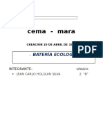 Informe de La Bateria Ecologica