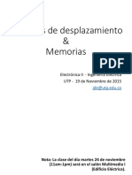 Registros, Desplazamiento y Memorias