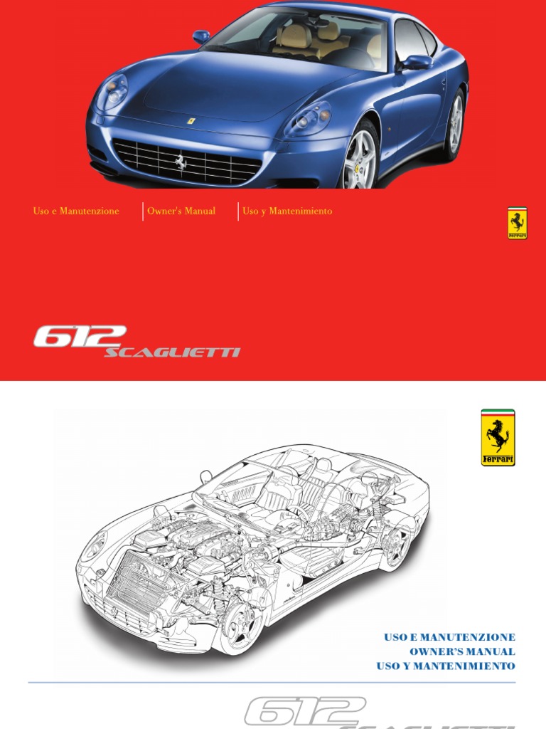 Ferrari 612 Owner Maintenance Manual
