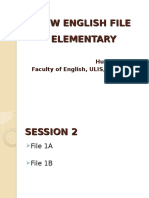 NEW ENGLISH FILE ELEMENTARY LESSONS