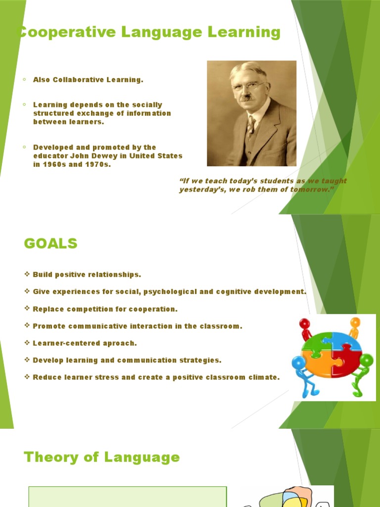 Cooperative Language Learning Learning Teachers