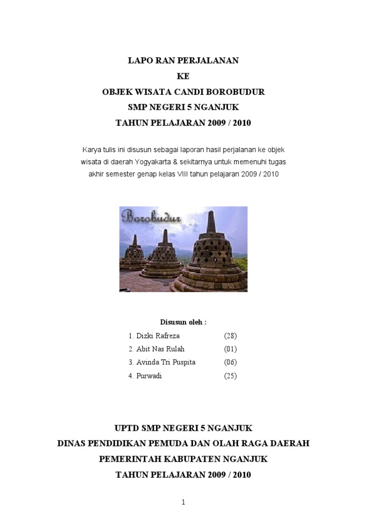 Laporan Perjalanan Borobudur