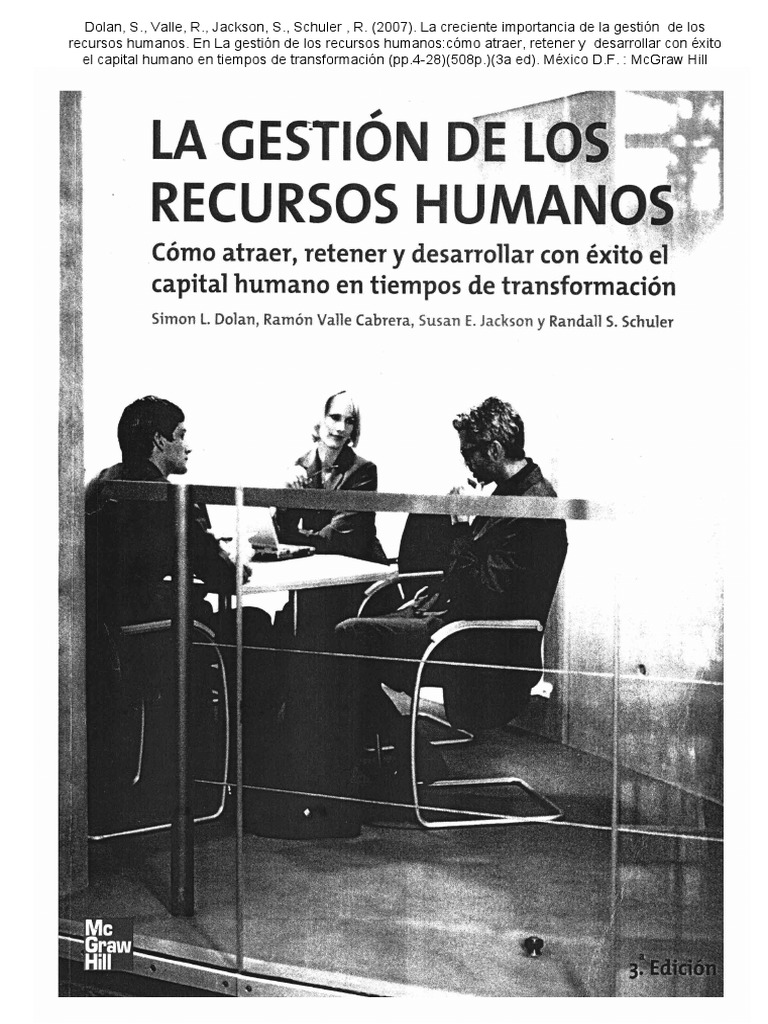 La Gestion De Recursos Humanos Pdf
