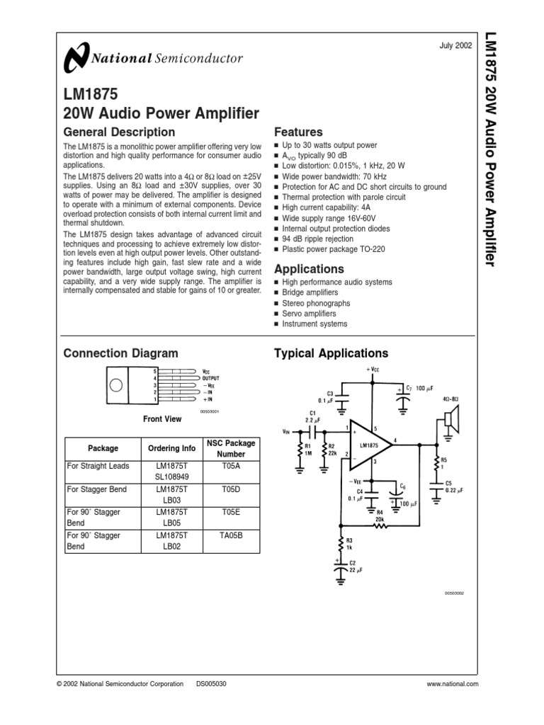 LM1875 | PDF