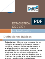 Estadística (220137-2016-2) Estadística Descriptiva (1)