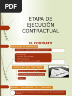 Etapa de Ejecución Contractual