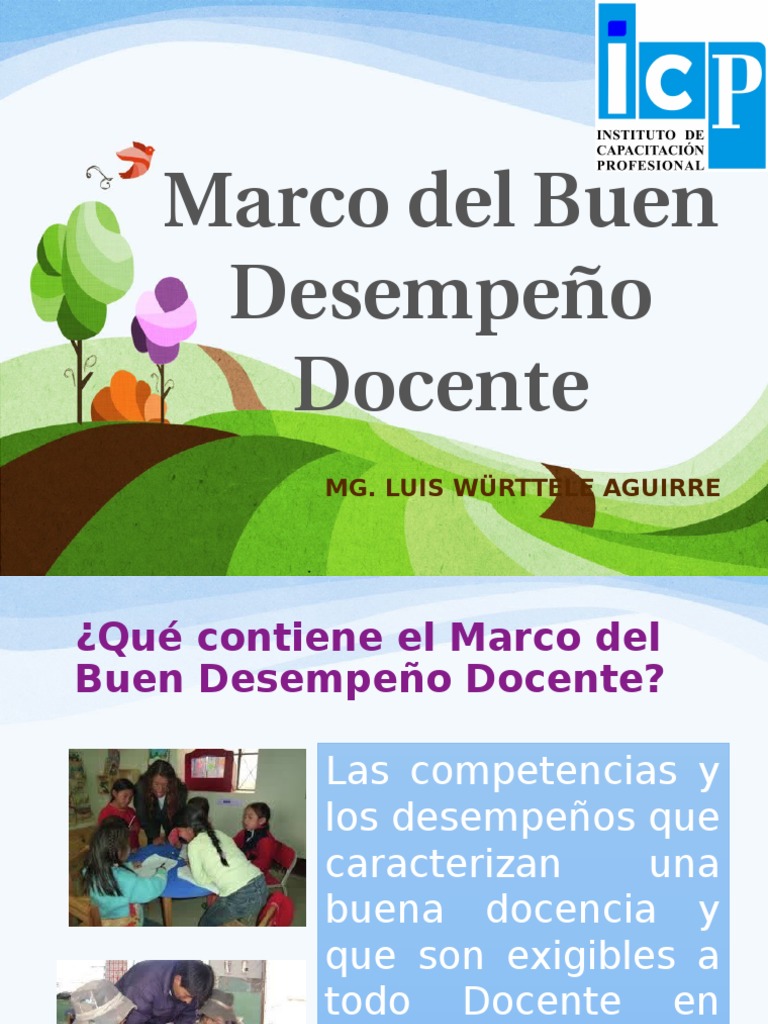 Marco Del Buen Desempeño Docente Evaluación Aprendizaje