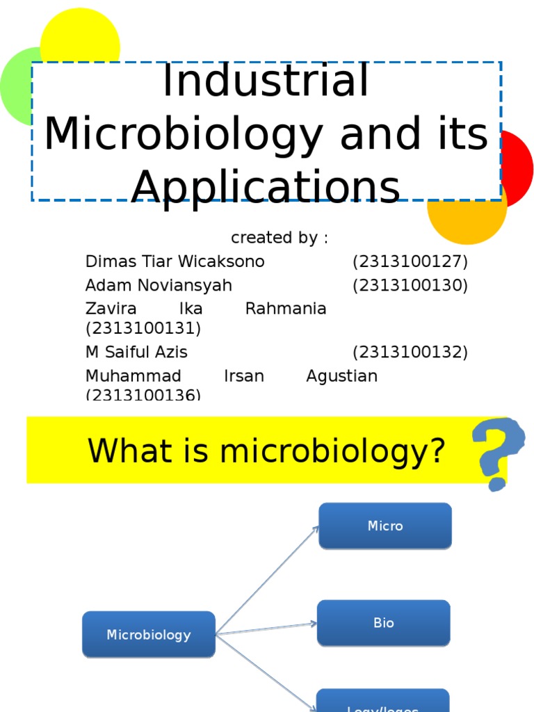 Group 1_microbiology Class A_industrial Microbiology and Its