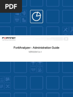 FortiAnalyzer 5.4.1 Administration Guide