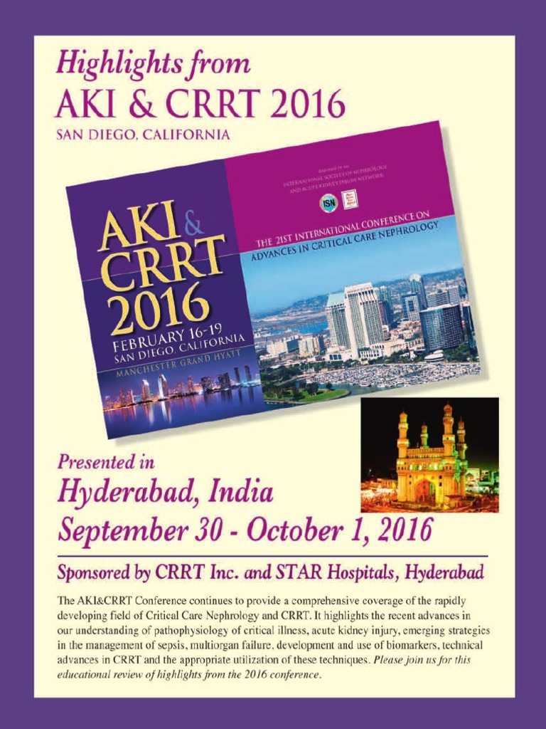 AKI CRRT HIghlights Program Details Medicine Clinical Medicine