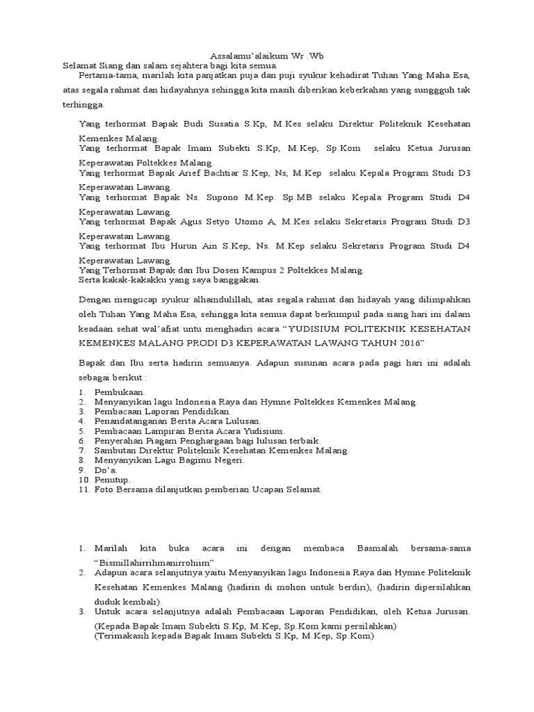 Contoh Pembukaan Mc Non Formal Terbaik Kumpulan Contoh Teks Mc