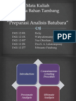 Preparasi Analisis Batubara Uji Proksimat Ultimat PDF