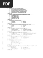 Struktur Dan Fungsi Tubuh Tumbuhan (Latihan Soal)