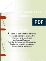 Text As Visual of Text and Media