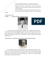 Presiden Dan Wakil Presiden Pertama Sampai Sekarang