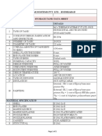 Thermosystems Pvt. Ltd. - Hyderabad Storage Tank Data Sheet: Page 1 of 2