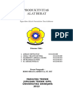 OPTIMASI PRODUKTIVITAS ALAT BERAT