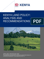 Kenya Land Policy Analysis