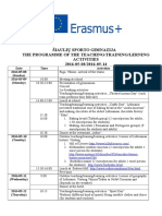 the programme of ltta in lithuania