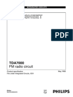 Datasheet TDA7000 PDF
